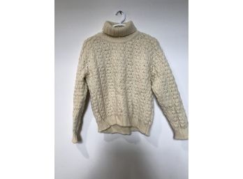 Hand Loomed Wool Turtle Neck Size Medium