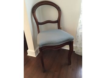 Action Upholstery Co. Blue Cushioned Side Chair