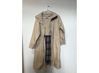 L. L. Bean Women's Large Tan Trench Coat