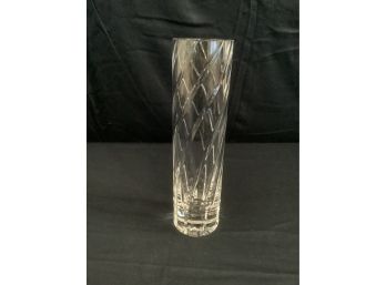 Tiffany & Co. Vertical Swirl Cut Crystal Vase