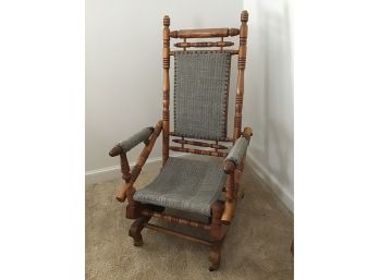 Early Rocking Wooden Arm Chair