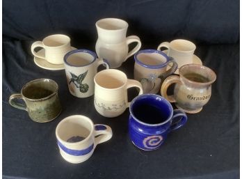 Mixed Pottery Mug Lot