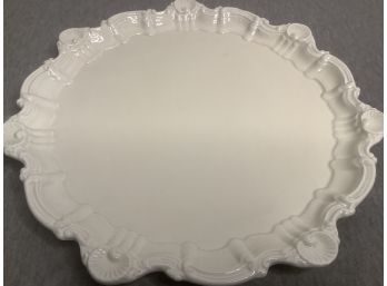 Vantage Round White Platter