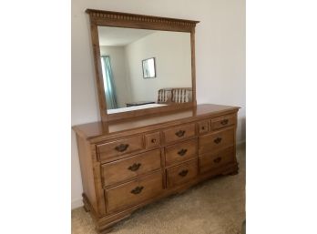 Heywood Wakefield Beautiful Long Dresser With Mirror