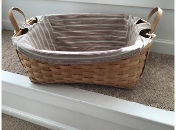 Huge Martha By Mail Clothed Lined Basket