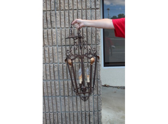 Currey & Company Apollo Wrought Iron Chandelier Hand Rubbed Bronze