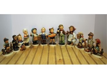 Vintage Lot Of Twelve MJ Hummel Goebel Figurines