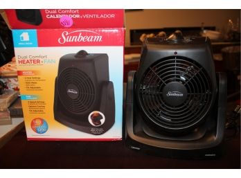 Sunbeam Electric Dual Comfort Heater   Fan