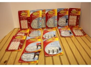 Mixed Lot Of Fifteen New Packages Of 3M Command Hooks