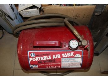 Midwest Products 5 Gallon Portable Air Tank W/Gauge & Hose