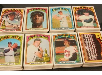 Lot Of 275+ Vintage 1972 Topps Baseball Cards