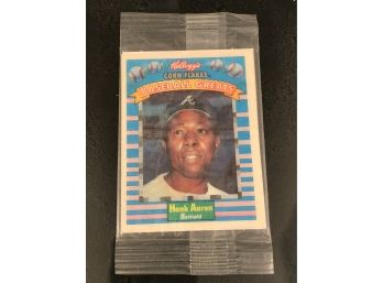 Kellogg's Baseball Greats Hank Aaron (Atlanta Braves) - Holographic Baseball Card