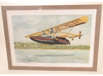 Framed Sikorsky S-38 Artist Signed Historic Airplane Print - Joseph Keogan