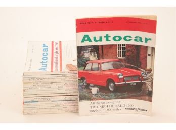 Lot Of 23 Issues AUTOCAR MAGAZINE - All From 1962