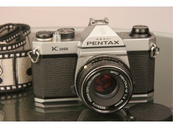 Asahi Pentax K1000 35mm Camera W/ Pentax-M 50mm F2 Lens