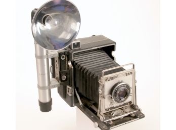 Vintage Graflex 4x5 Press Camera W/Flash