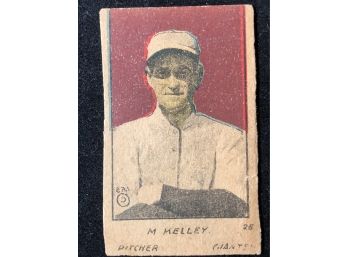 1921 W516-2  M. KELLEY #25 BASEBALL TOBACCO CARD (SHOULD BE GEORGE KELLY)