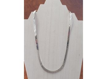 20' Sterling Silver 5mm Herringbone Necklace