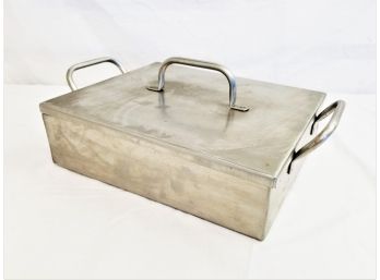 Multi Purpose Stainless Steel Storage Box With Lid And Handles