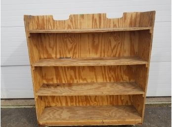 Eight Shelf Double Sided Wood Shelving Unit  #1