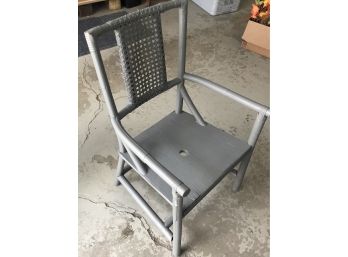 Gray Painted Arm Chair