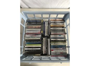 Blue Crate With 65+ CD'S