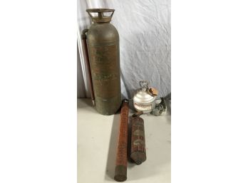 Four Vintage Fire Extinguisher