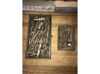 Two Boxes Of Drill Bits & More