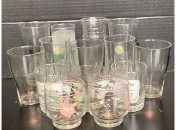 Assorted Lot Of Vintage Drinking Glasses