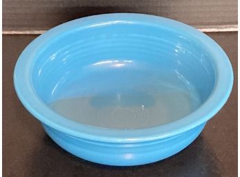 Vintage Blue Round Homer Laughlin Fiesta Bowl (8 Inches In Diameter)