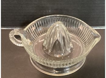Vintage Clear Glass Juice Reamer (Small Chip)