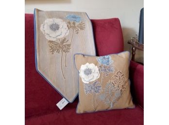 Tapestry Pillow And Runner