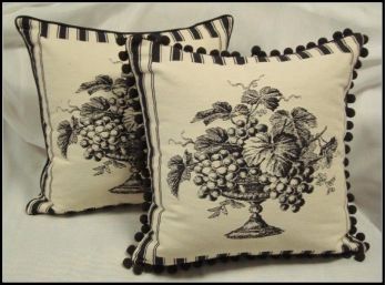 Imported French Floral Designer Pillows