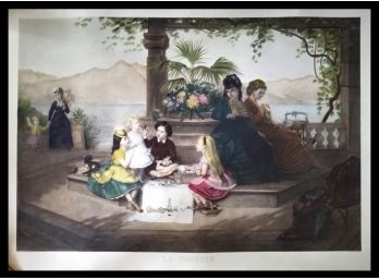 Hand Colored French Print