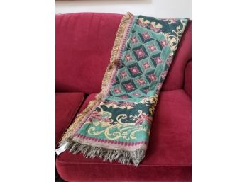 Geometric And Floral Throw Blanket