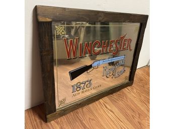 Vintage Winchester Framed Bar Mirror