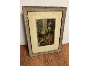 Framed Degas Signed Print