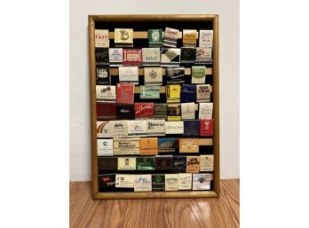 Vintage Matchbook Collection W/ Display Board