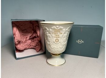 Lenox Fine China Elijah's Cup Passover Wine Goblet/Kiddush Cup