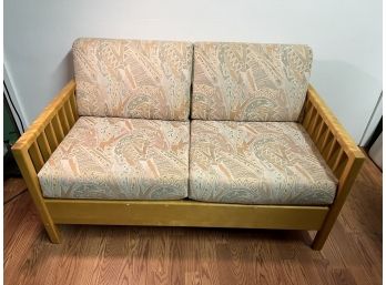 Wooden Frame Two Seat Couch