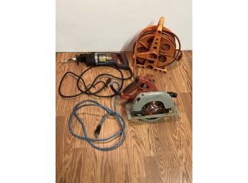 Milwaukee Power Tool Lot W/ Extension Cord