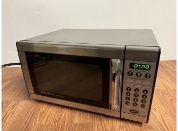 Chrome Emerson Microwave Oven