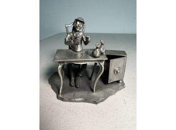 Pewter Banker Display Piece