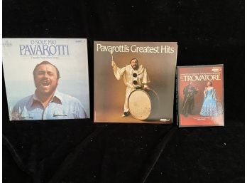 Pavarotti LP Records And Cassette Tapes