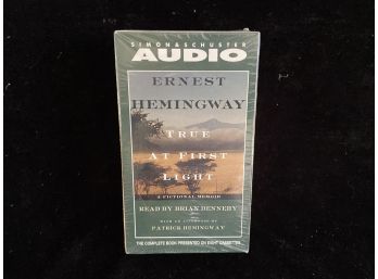 Ernest Hemingway 'True At First Light' Eight Cassette Audio Book