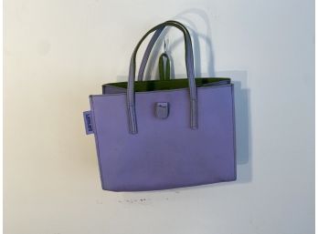 Alan Stewart Lavender Leather Handbag