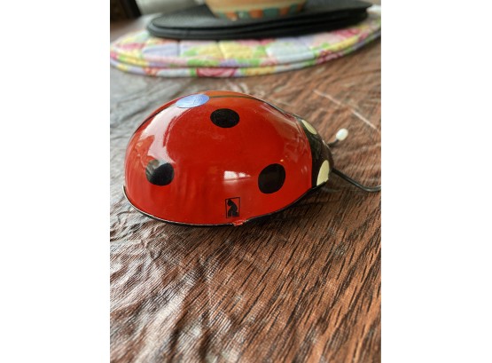 Wind Up Tin Ladybug Toy