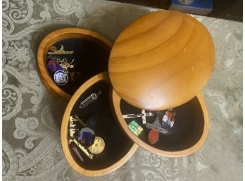 Custom Crafted Filled Wooden Jewelry Box - Unique!