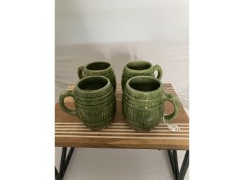McCoy Barrel Mugs Set Of 4