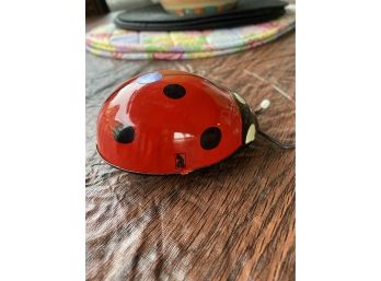 Wind Up Tin Ladybug Toy